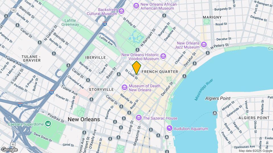 513 Dauphine St Mapa y Detalles de la Ubicación