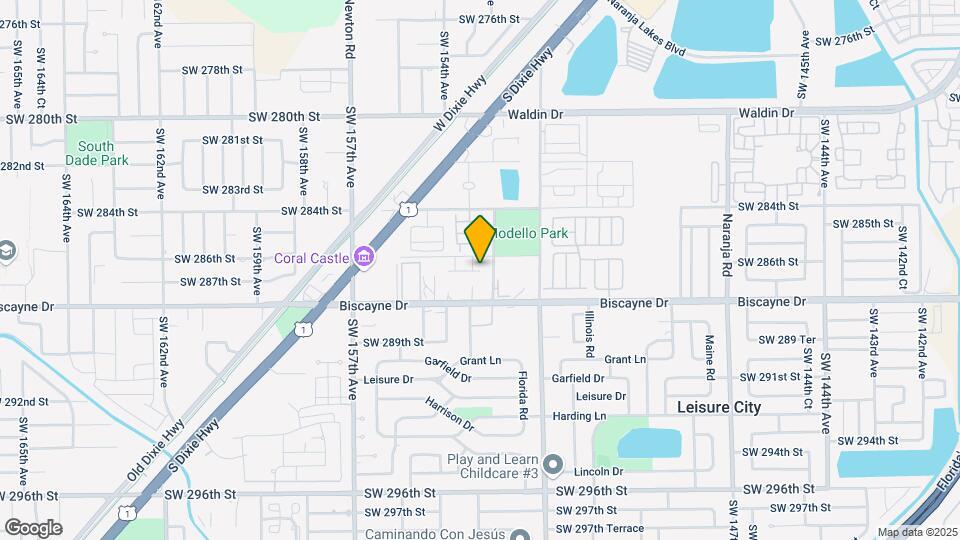 13404 SW 287th St Map and Location Details