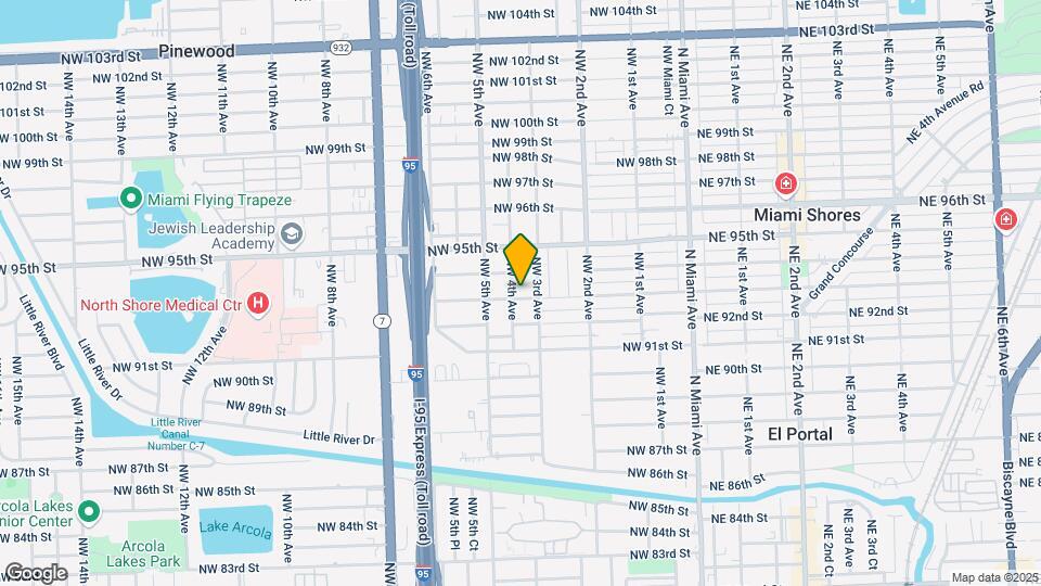 9301 NW 4th Ave Map and Location Details