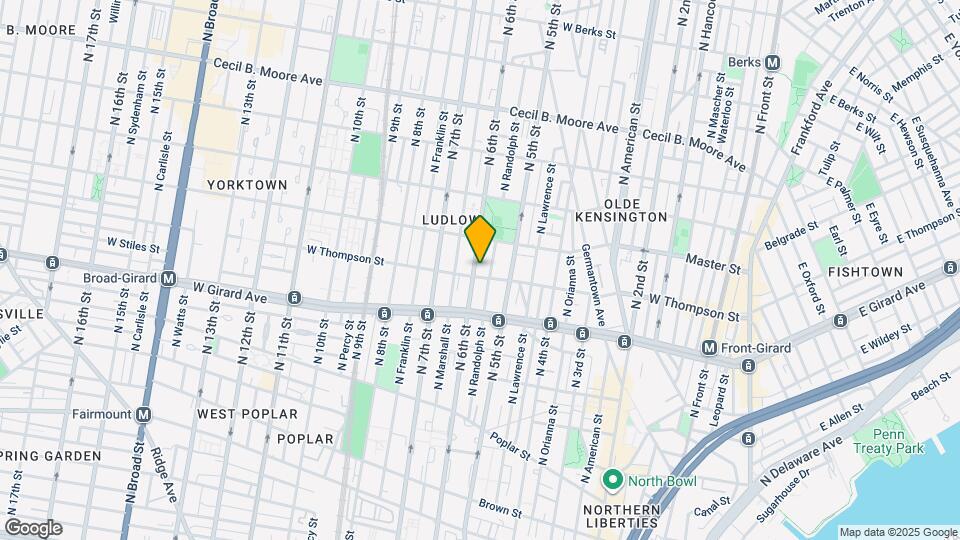 1309 N 6th St Map and Location Details