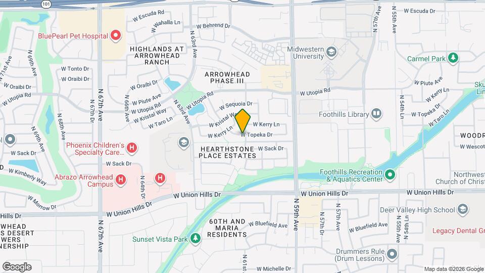 6105 W Topeka Dr Mapa y Detalles de la Ubicación