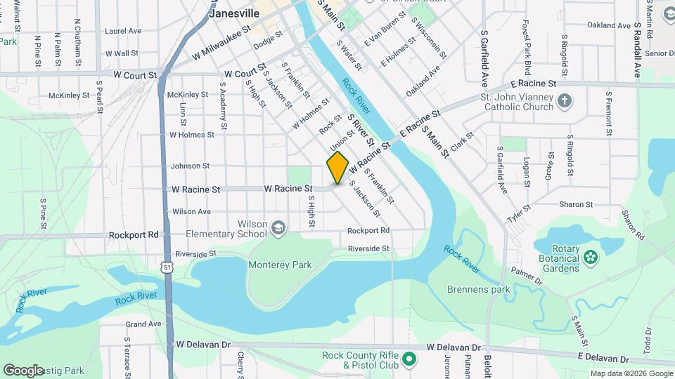 321 W Racine St, Unit W Racine Street Map and Location Details