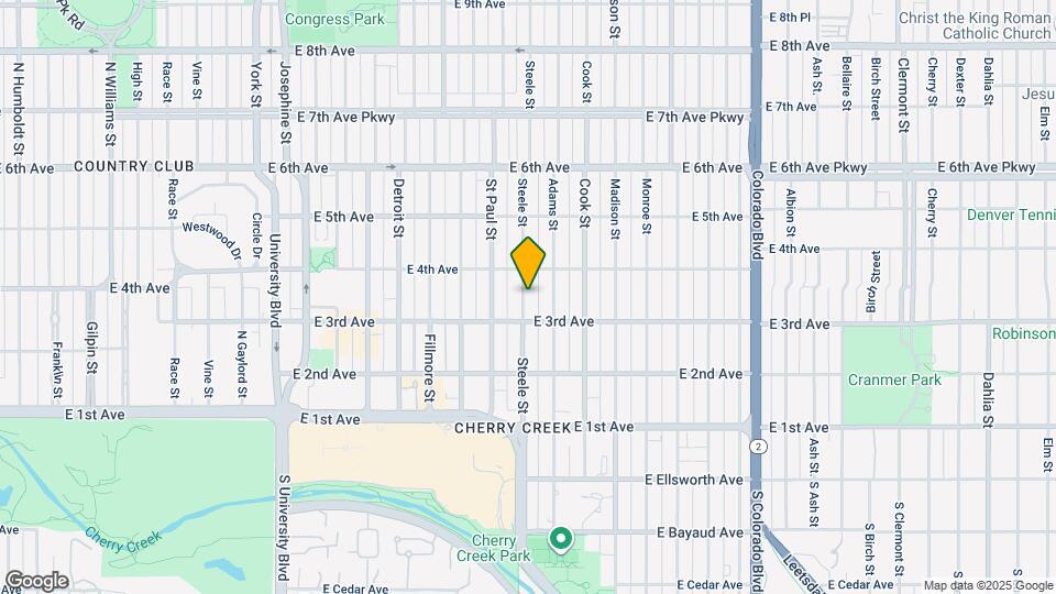 332 Steele St Map and Location Details