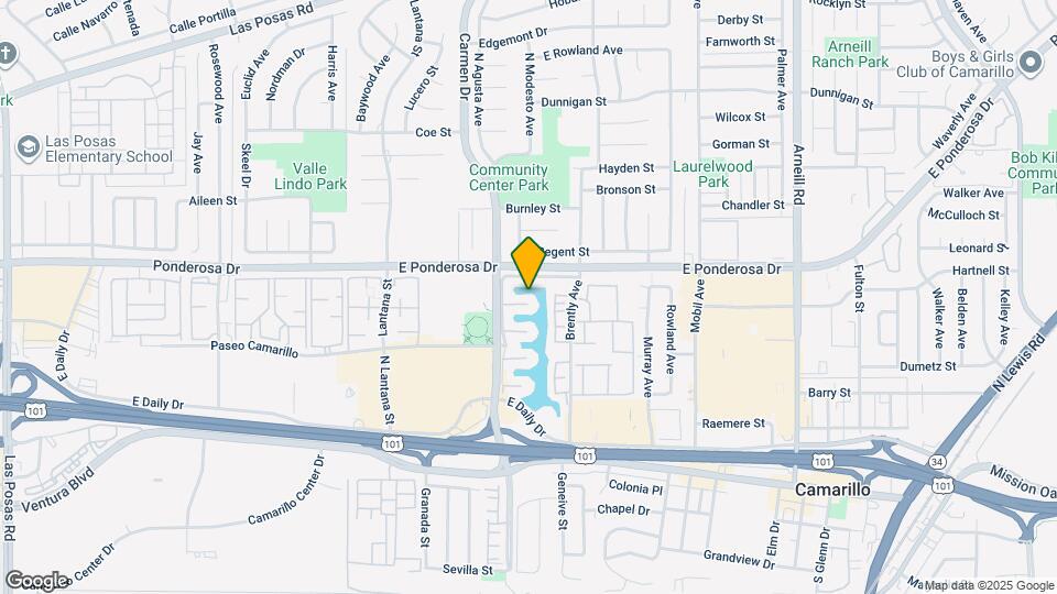 1675 Edgewater Ln Map and Location Details