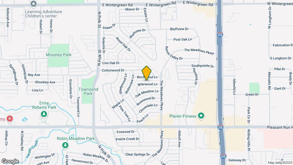 1045 Briarwood Ln Map and Location Details