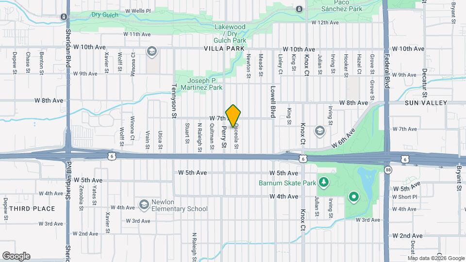 645 Osceola St Map and Location Details
