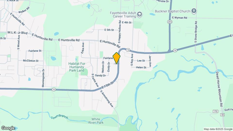 1045 S Happy Hollow Rd Map and Location Details