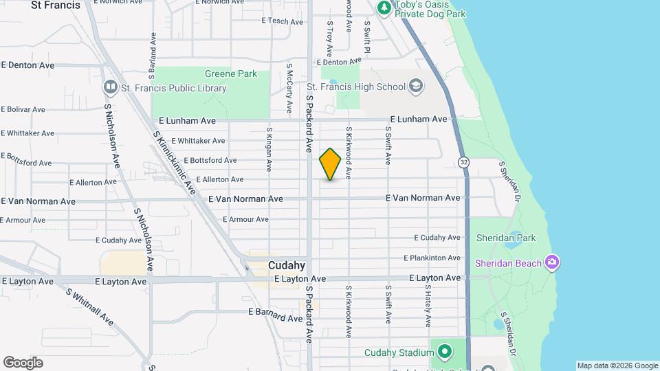 3637 E Allerton Ave, Unit 3637 UPPER 3RD FLOOR Mapa y Detalles de la Ubicación