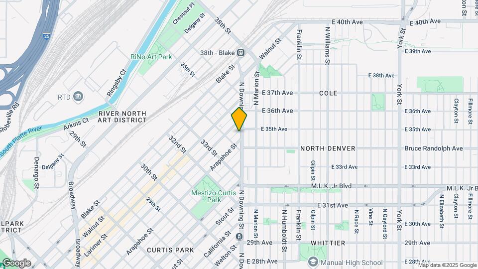3451 N Downing St, Unit 1 Map and Location Details
