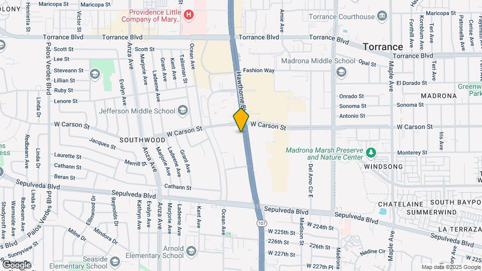 21707 Hawthorne Blvd Map and Location Details