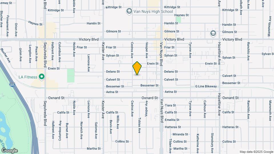 14643 Calvert St Map and Location Details