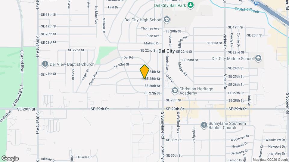 4108 SE 25th St Map and Location Details