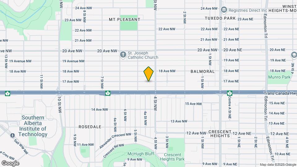 515 17 Av NW Map and Location Details