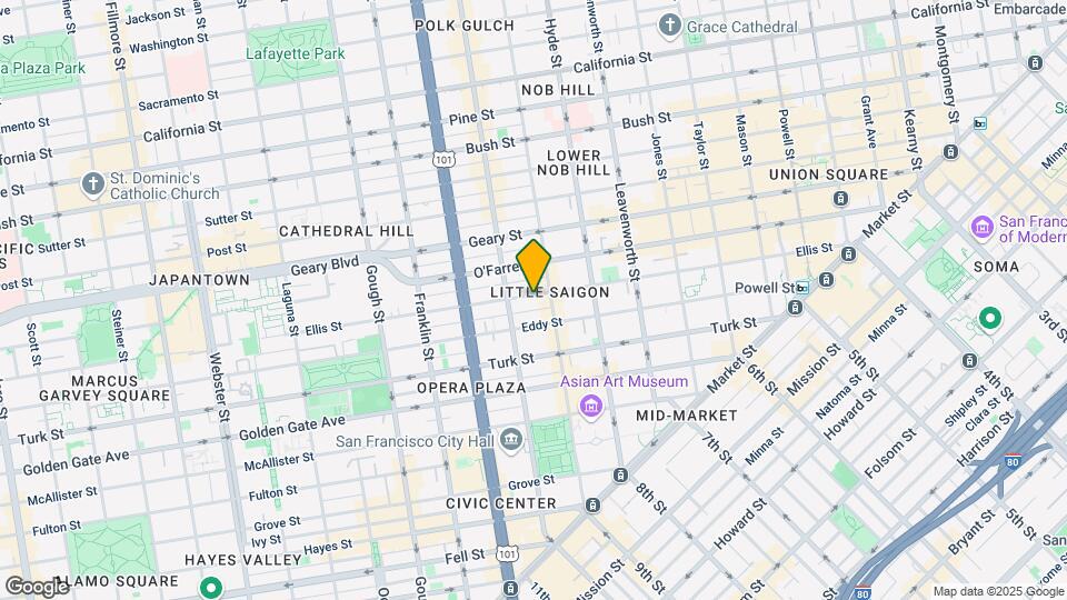 741 Ellis Street Mapa y Detalles de la Ubicación
