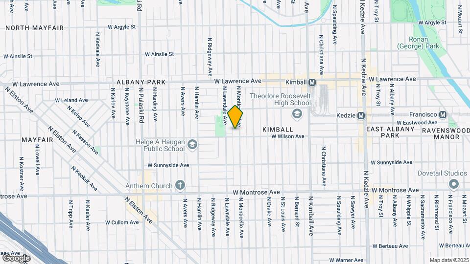 4602 N Monticello Ave Map and Location Details