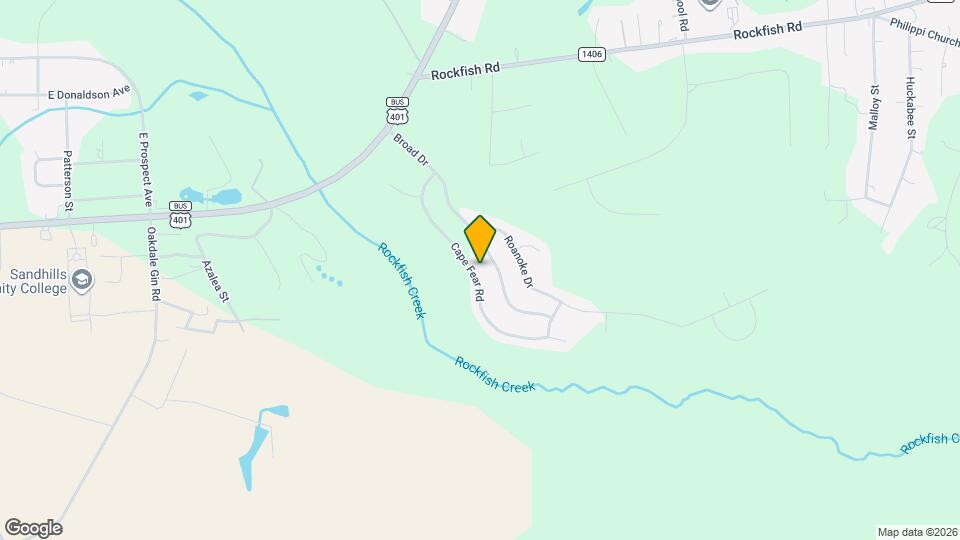 407 Cape Fear Rd Map and Location Details