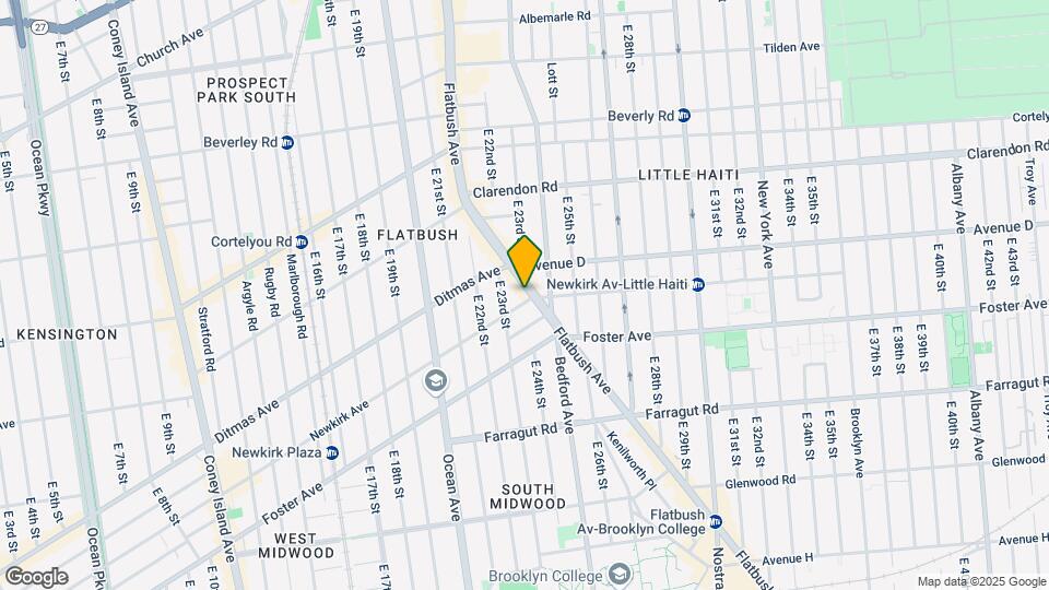 1252 Flatbush Ave Mapa y Detalles de la Ubicación