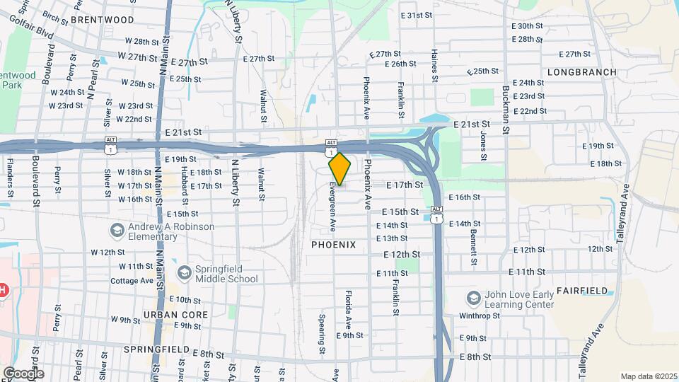 809 E 17th St Map and Location Details