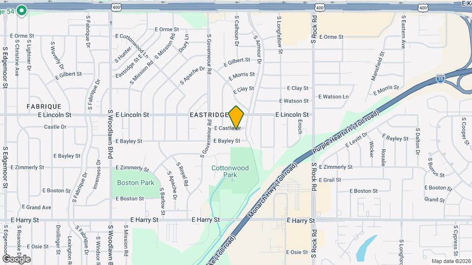 7229 E Castle Dr Map and Location Details