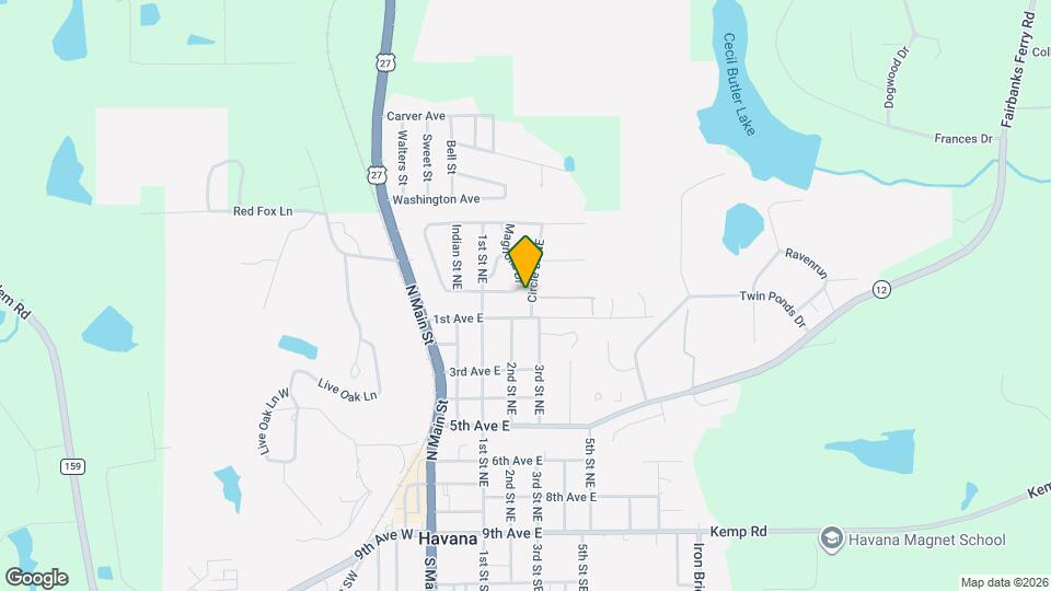 911 Magnolia Dr E Map and Location Details