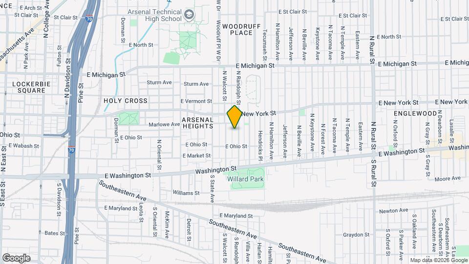 230 N Randolph St Map and Location Details