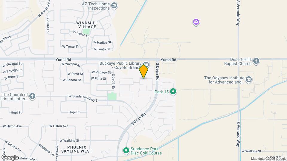 21731 W Pima St Map and Location Details