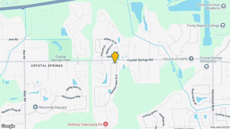 1218 Summit Oaks Dr E Map and Location Details