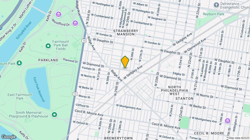 2822 W Diamond St Map and Location Details