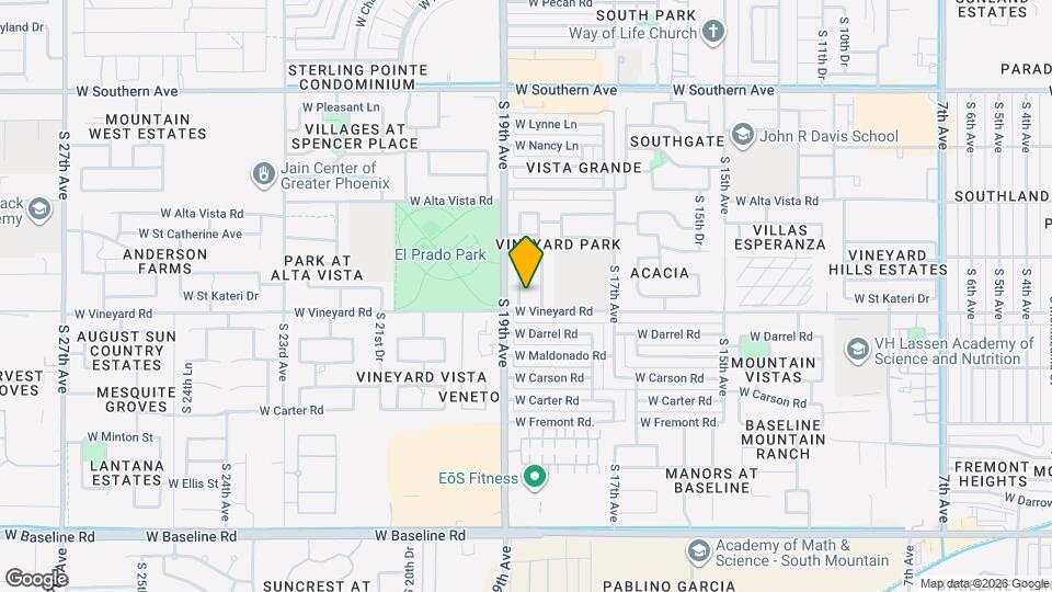 6631 S 18th Ln Map and Location Details