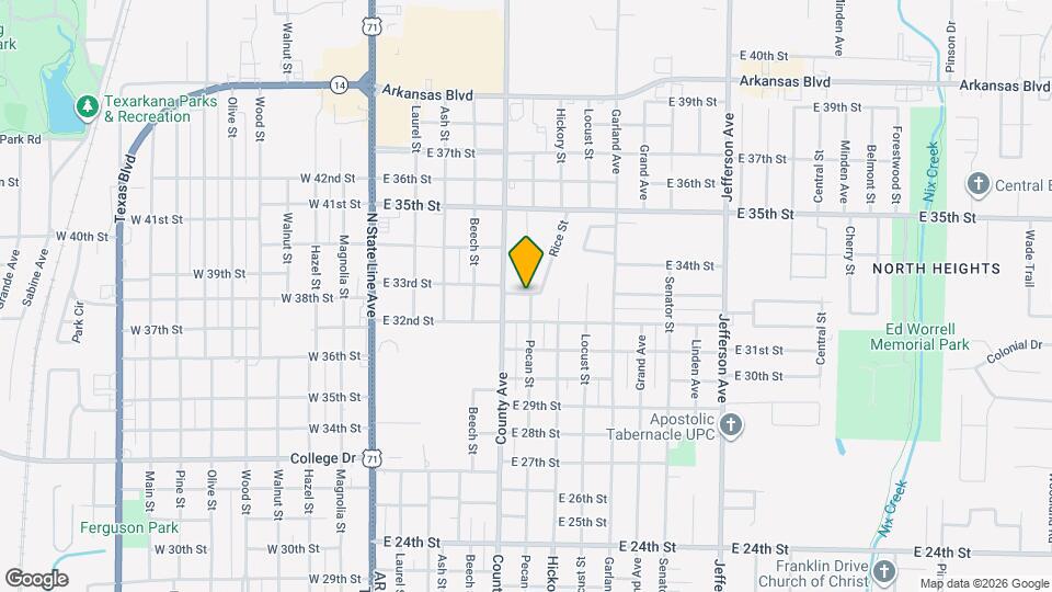 3223 Pecan St Map and Location Details