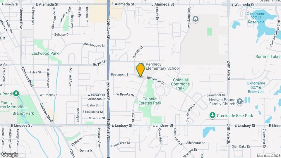 1420 Beaumont St Map and Location Details