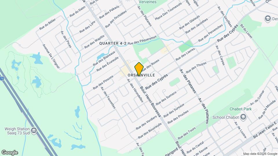 4252 Des Roses Rue Map and Location Details