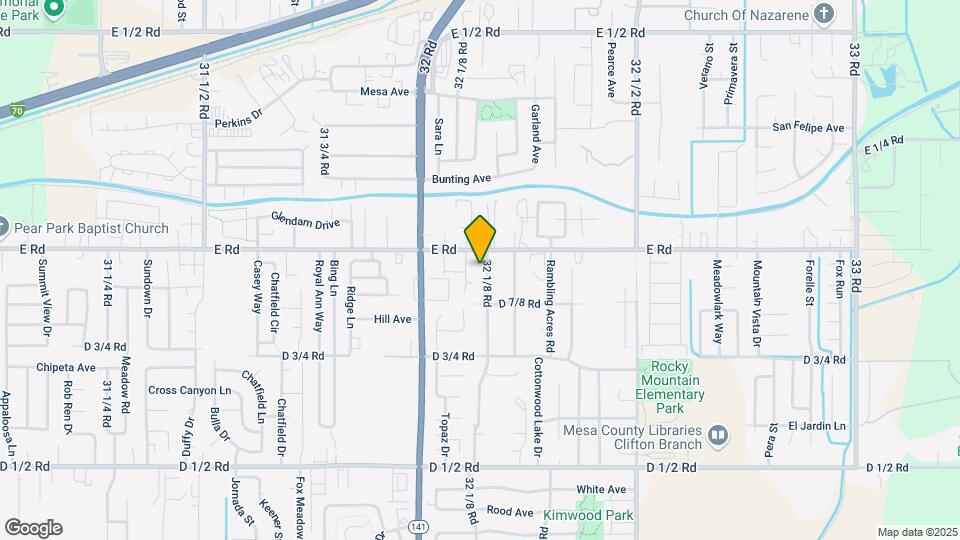 495 1/2 32 1/8 Rd, Unit #3 Map and Location Details