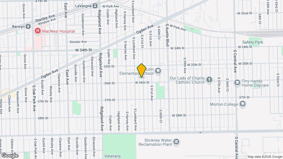 3536 S 61st Ct Map and Location Details