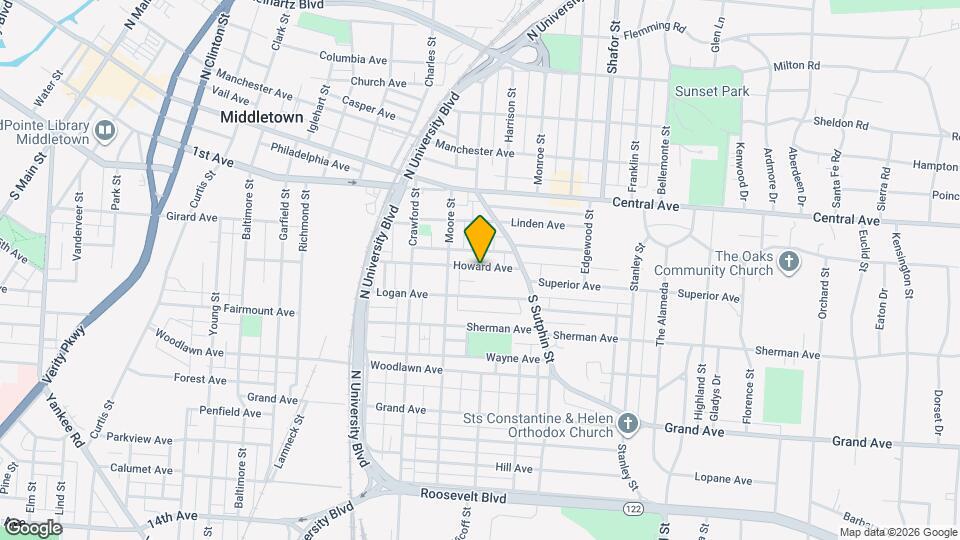 2018 Howard Ave Map and Location Details