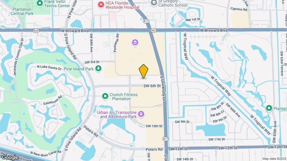 Furnished Studio-Fort Lauderdale - Plantation Map and Location Details