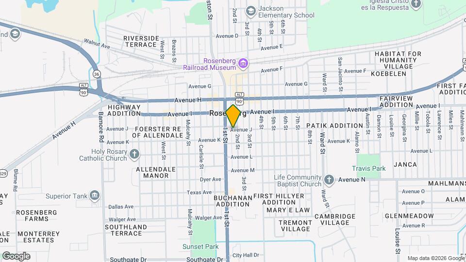 1808 Avenue J Map and Location Details