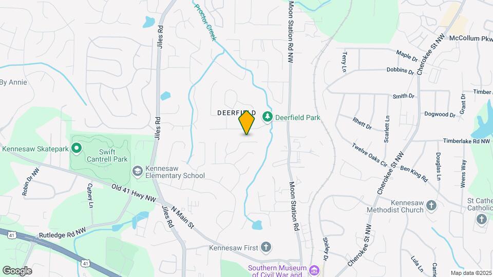 1055 Coker Cir NW Map and Location Details