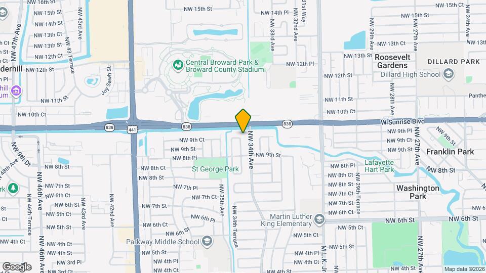 3411 NW 9th Ct Map and Location Details