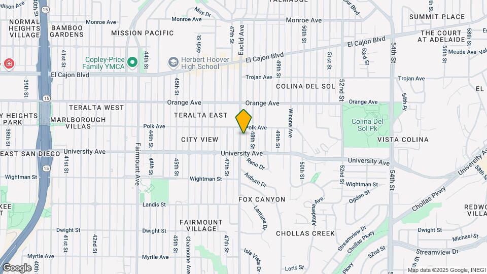 4061 Euclid Ave Map and Location Details