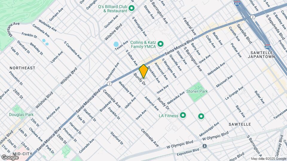 1550 S Bundy Dr, Unit #4 Map and Location Details