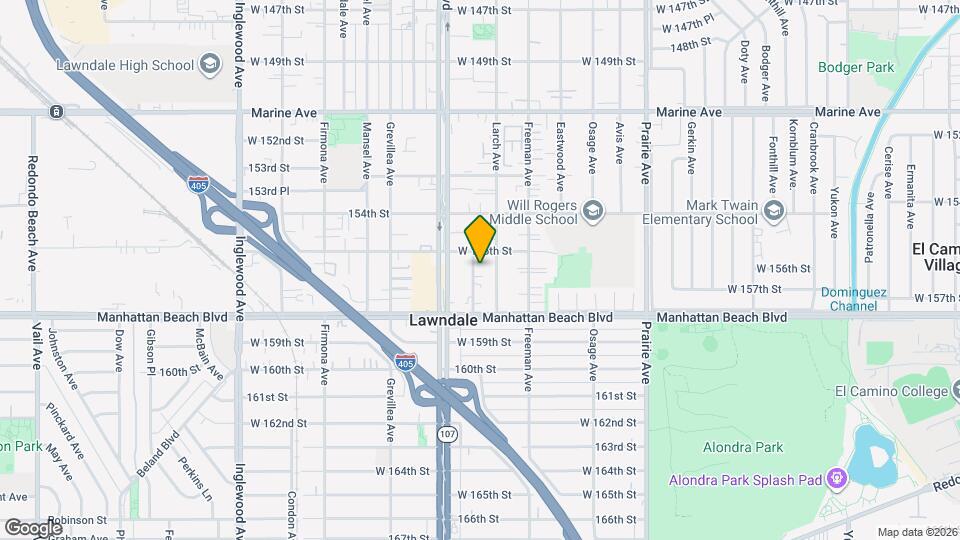 15624 Sombra Ave Map and Location Details