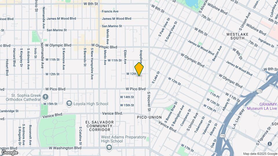 1217 Arapahoe St Map and Location Details