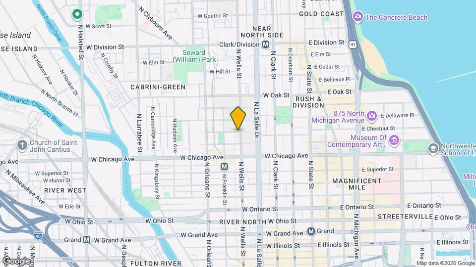 207 W Chestnut St Map and Location Details