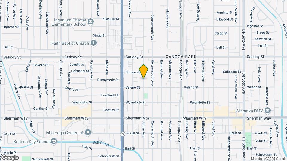 7443 Jordan Ave Map and Location Details