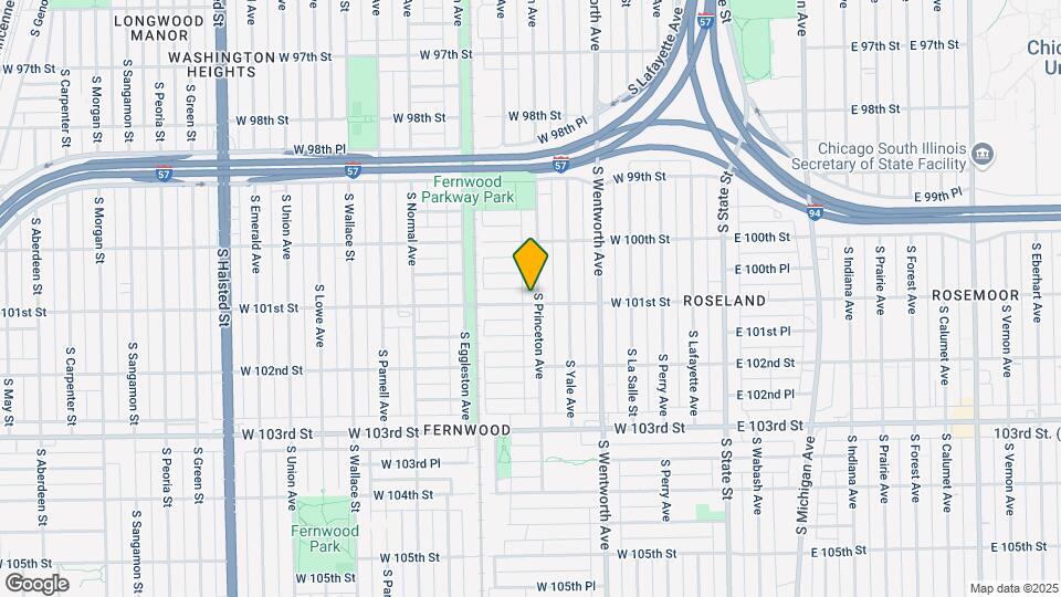 10054 S Princeton Ave Map and Location Details