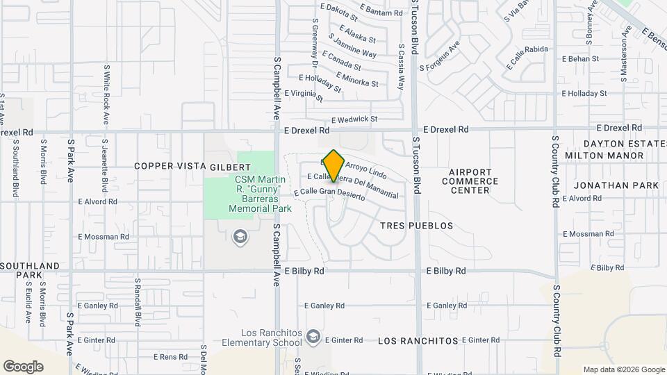 2155 E Calle Gran Desierto Map and Location Details