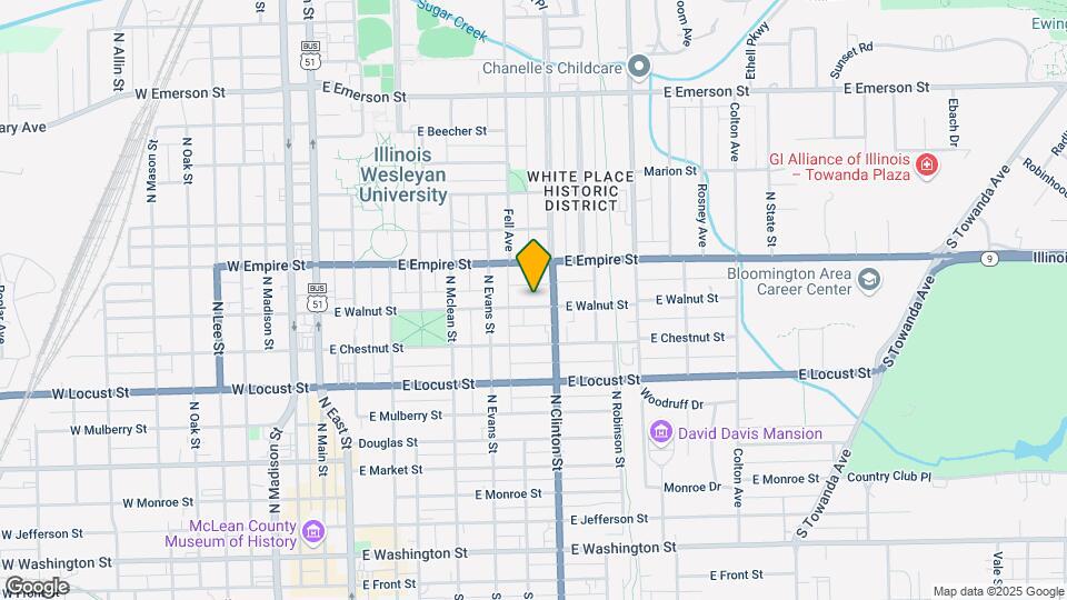 614 E Walnut Map and Location Details