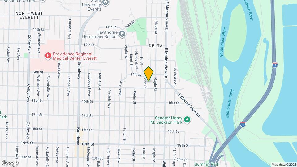 1421 Pine St Map and Location Details