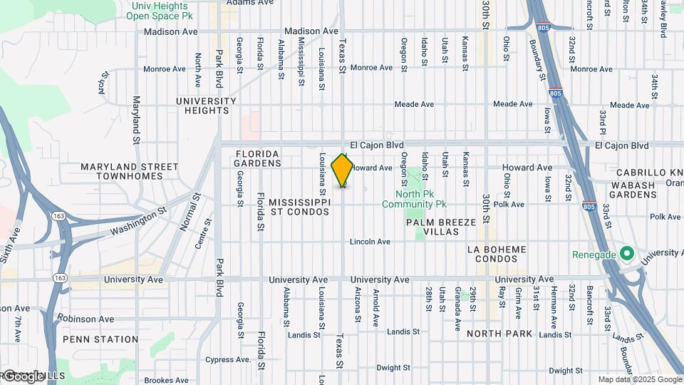 4126 Texas St Map and Location Details